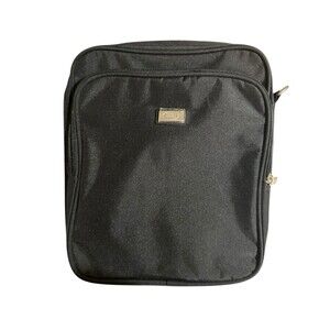 Land Rover Black Expandable Shoulder Duffle Bag COLLAPSIBLE Travel Messenger